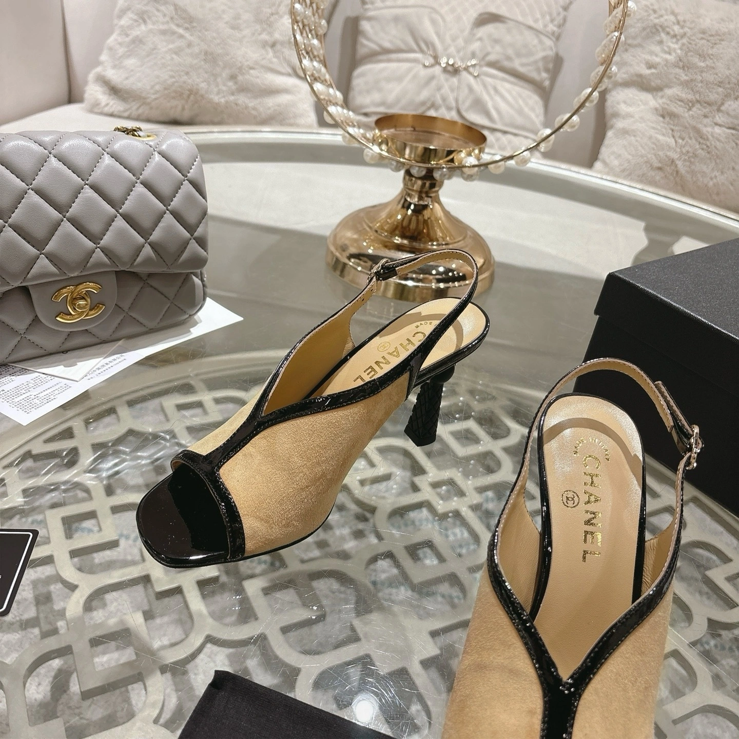 COCO-- 3h1958 G46538-B20969-U1768 cowhide Heel height ：8.5cm item:E-X541I2411